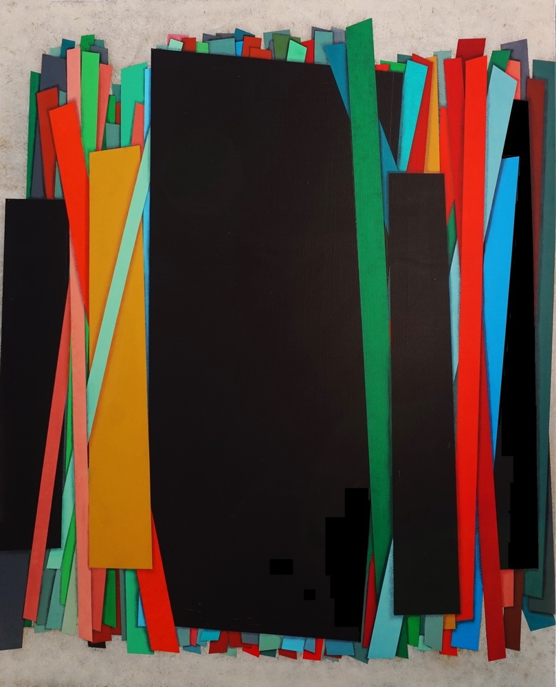 BARRED, cm 80 x100, Acrylic color on  canvas